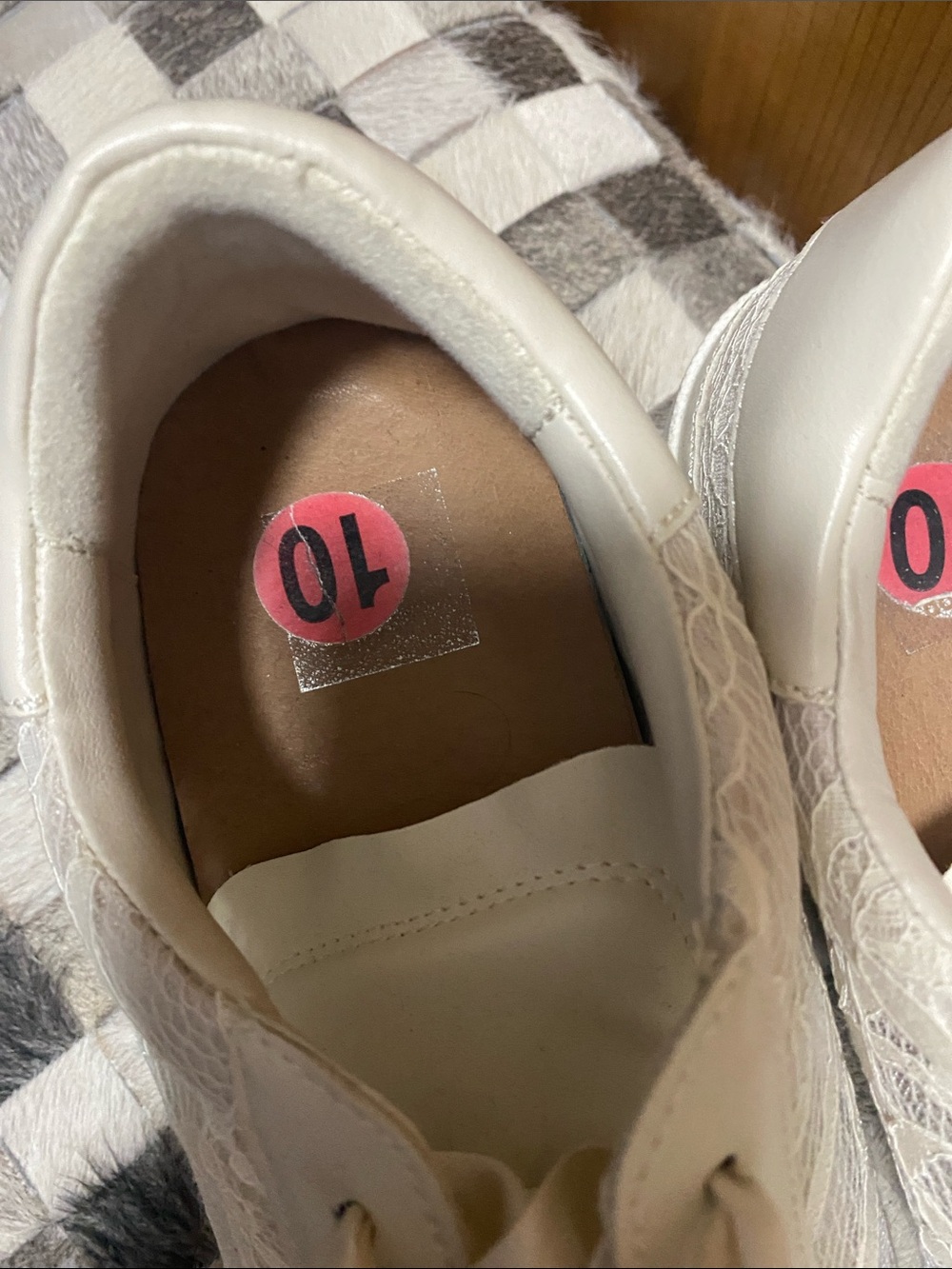 Dolce Vita Cream Lace-Up Sneakers with Satin Ribbon Laces - Picture 2 of 4